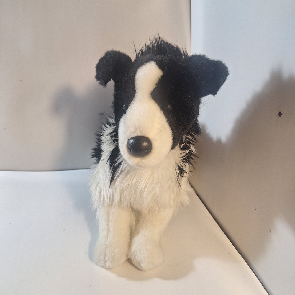 Douglas Cuddle Chase Border Collie Stuffed Plush 16" #2001 Black White Dog Puppy
